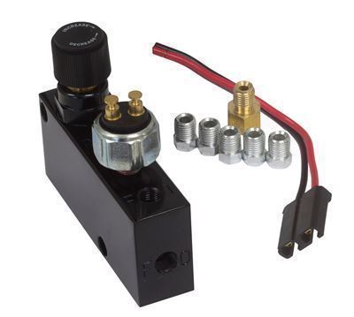 Proflow PFE398 Adjustable Proportioning Valve Block brake switch Black Aluminium Kit
