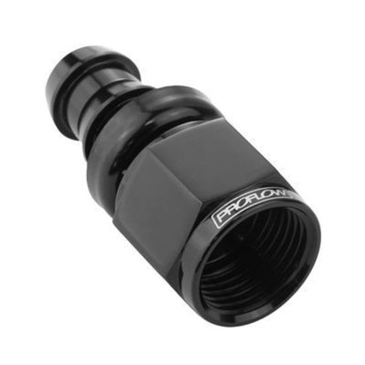 Proflow PFE401-04BK Straight Push Lock Hose End Barb 1/4'' to Female -04AN Black
