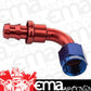 Proflow PFE403-05 90 Degree Push Lock Hose End Barb 5/16'' to Female -05AN