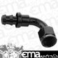 Proflow PFE403-06BK 90 Degree Push Lock Hose End Barb 3/8'' to Female -06AN Black
