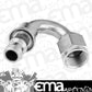 Proflow PFE405-08HP 150 Degree Push Lock Hose End Barb 1/2'' to Female -08AN Polished