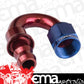 Proflow PFE406-06 180 Degree Push Lock Hose End Barb 3/8'' to Female -06AN