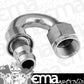 Proflow PFE406-08HP 180 Degree Push Lock Hose End Barb 1/2'' to Female -08AN Polished