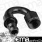 Proflow PFE406-12BK 180 Degree Push Lock Hose End Barb 3/4'' to Female -12AN Black