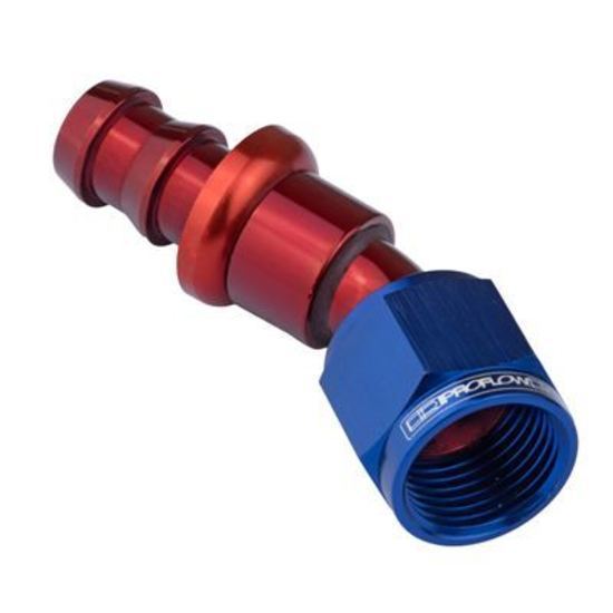 Proflow PFE407-12 30 Degree Push Lock Hose End Barb 5/8'' to Female -12AN
