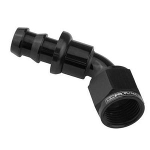 Proflow PFE410-12BK 60 Degree Push Lock Hose End Barb 3/4'' to Female -12AN Black