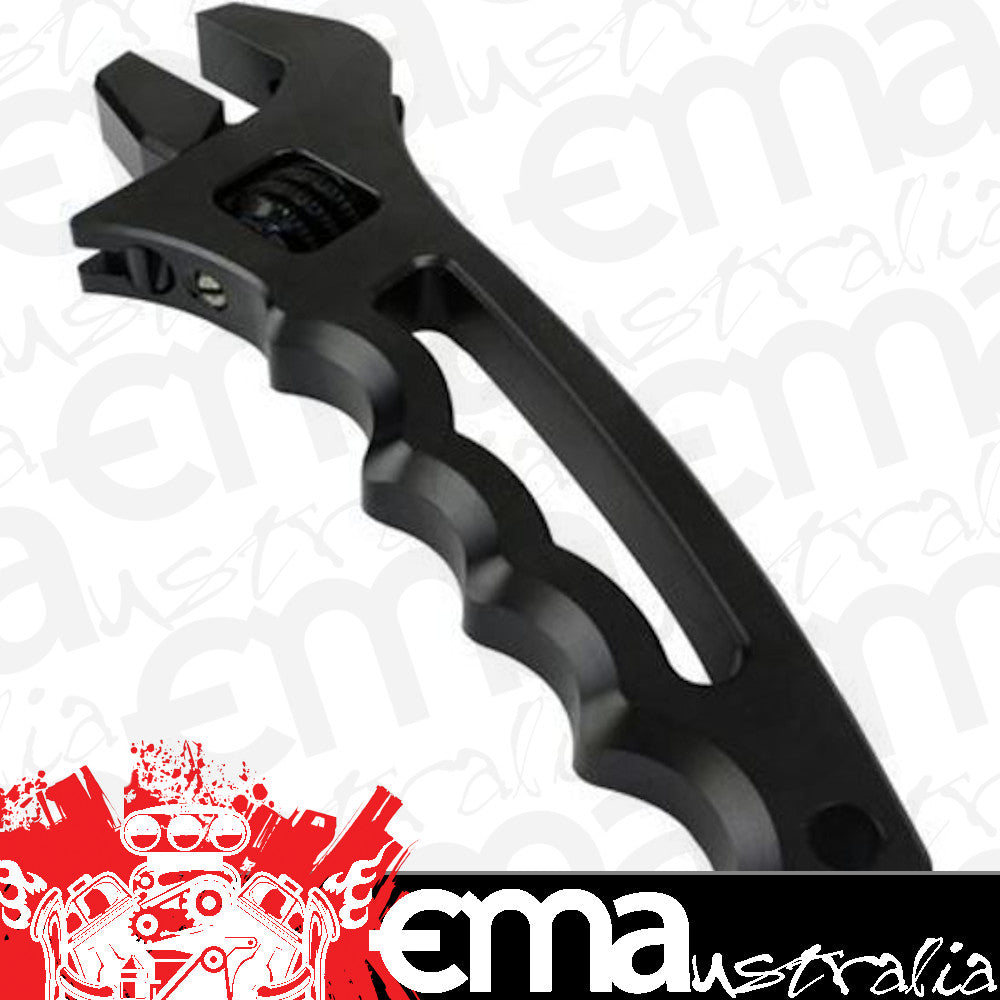 Proflow PFE430-AG-BK Billet Aluminium Adjustable AN Grip Wrench Spanner Black