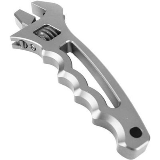 Proflow PFE430-AG-SIL Billet Aluminium Adjustable AN Grip Wrench Spanner Silver