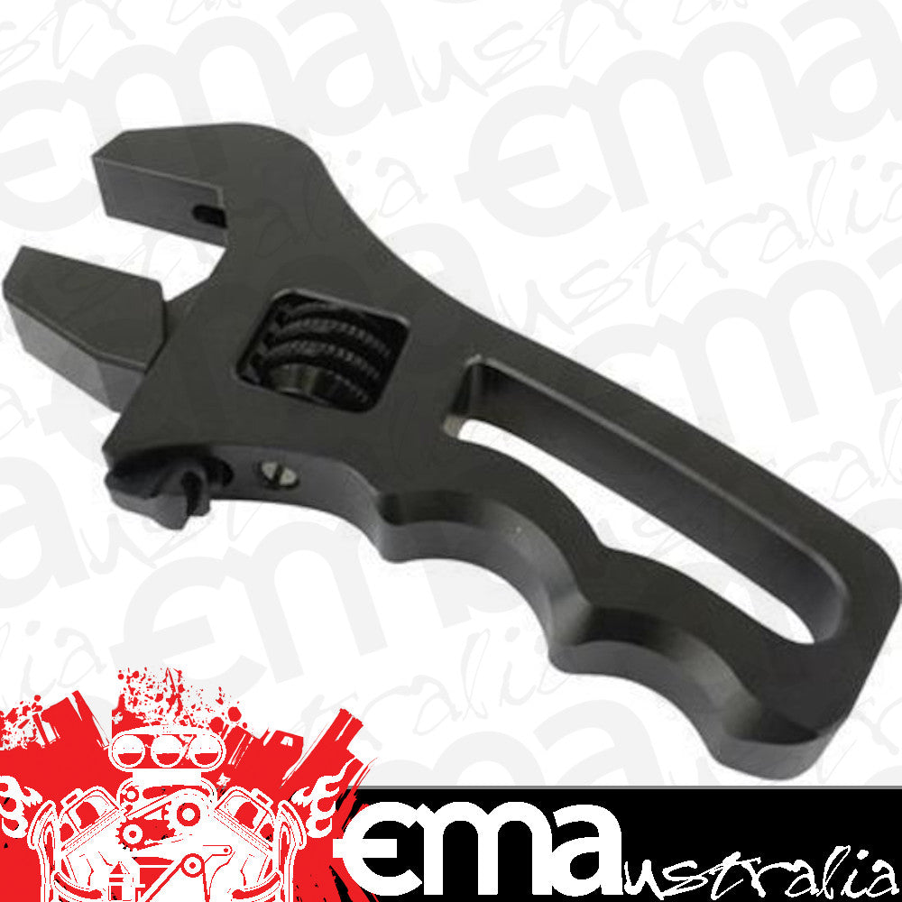 Proflow PFE430-AGSRT-BK Billet Compact Adjustable AN Grip Wrench Spanner Black