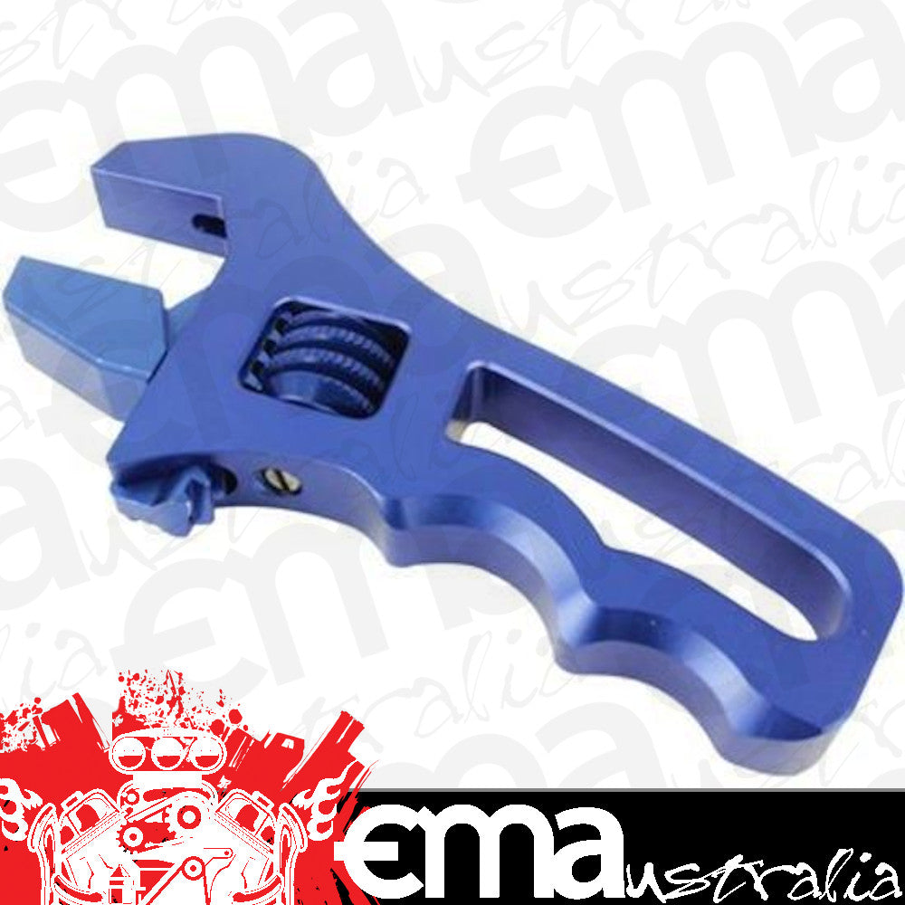 Proflow PFE430-AGSRT-BL Billet Compact Adjustable AN Grip Wrench Spanner Blue