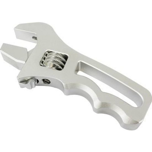 Proflow PFE430-AGSRT-SIL Billet Compact Adjustable AN Grip Wrench Spanner Silver