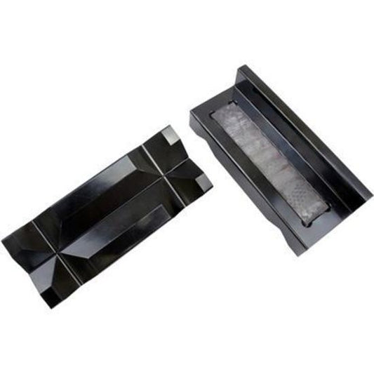 Proflow PFE431 Vise Jaw Protectors Aluminium Black Anodised Inserts Internal Magnets per Pair