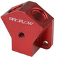 Proflow PFE452-08R Billet AN Fuel Block -08AN In -08AN Out w/1/8" NPT Port Red