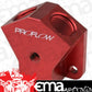 Proflow PFE452-10-08R Billet AN Fuel Block -10AN In -08AN Out w/1/8" NPT Port Red