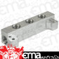 Proflow PFE456-06-06P Fuel Block Log -06AN Side Ports & 3 x -06AN Ports Silver