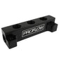 Proflow PFE456-08-06BK Fuel Block Log -08AN Side Ports & 3 x -06AN Ports Black