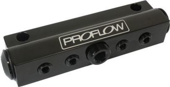 Proflow PFE457BK Billet Vacuum Manifold 7 Port w/ACC Black