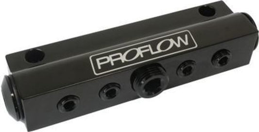 Proflow PFE457BK Billet Vacuum Manifold 7 Port w/ACC Black