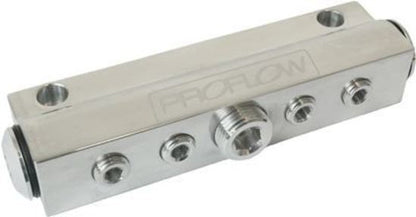 Proflow PFE457P Billet Vacuum Manifold 7 Port w/ACC Polished