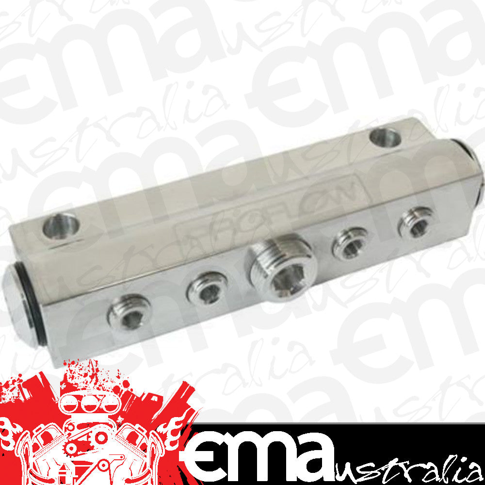 Proflow PFE457P Billet Vacuum Manifold 7 Port w/ACC Polished