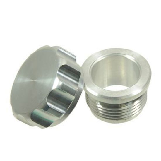 Proflow PFE461-24 Hose End Weld On Male Bung & Female Cap Assembly Aluminium 1.5" Natural