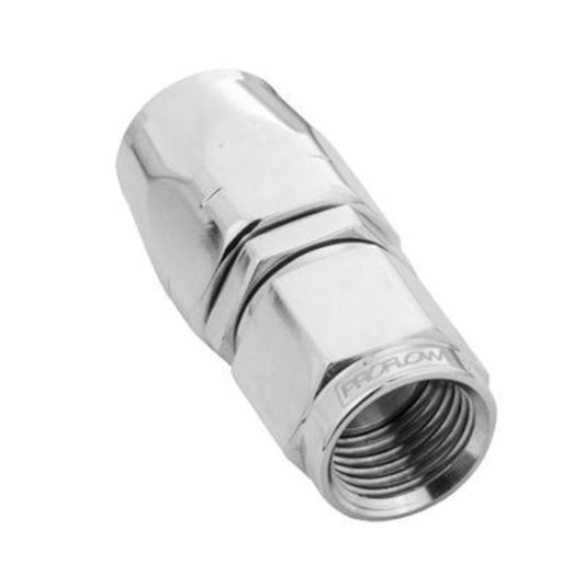 Proflow PFE501-08HP Fitting Hose End Straight Full Flow -08AN Polished