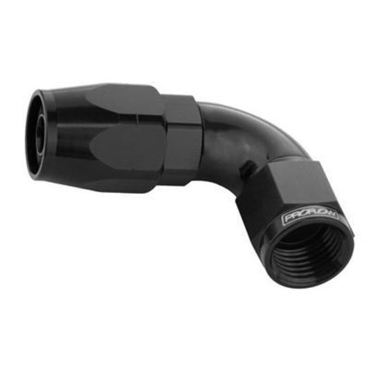Proflow PFE503-04BK Fitting Hose End 90 Degree Full Flow -04AN Black