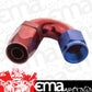 Proflow PFE504-12 Fitting Hose End 120 Degree Full Flow -12AN Blue/Red