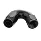 Proflow PFE504-12BK Fitting Hose End 120 Degree Full Flow -12AN Black