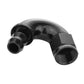 Proflow PFE515-06BK 150 Degree Fitting Hose End Full Flow Barb to Female -06AN Black