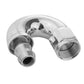 Proflow PFE516-08HP 180 Degree Fitting Hose End Full Flow Barb to Female -08AN Polished