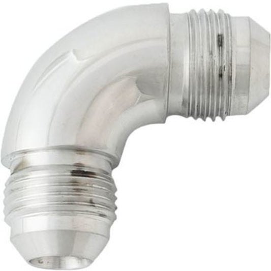 Proflow PFE521-06HP 90 Degree Union Flare Adaptor Fitting -06AN Polished