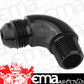 Proflow PFE522-08BK 90 Degree 3/8" NPT to Male -08AN Flare to NPT Adaptor Black