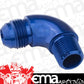 Proflow PFE522-10 90 Degree 1/2" NPT to Male -10AN Flare to NPT Adaptor Blue