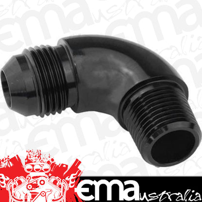 Proflow PFE522-12BK 90 Degree 3/4" NPT to Male -12AN Flare to NPT Adaptor Black