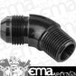 Proflow PFE523-10BK 45 Degree 1/2" NPT to Male -10AN Flare to NPT Adaptor Black
