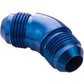 Proflow PFE527-06 45 Degree Union Flare Adaptor Fitting -06AN Blue