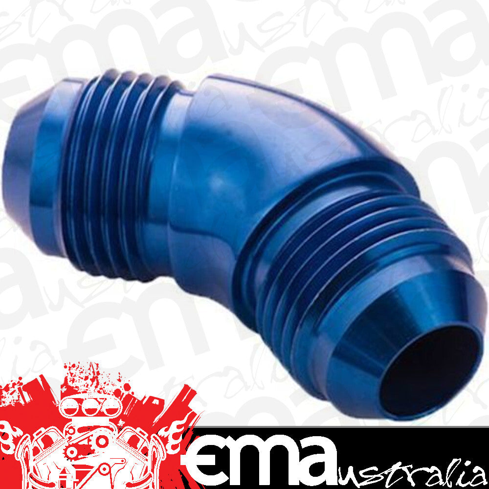 Proflow PFE527-08 45 Degree Union Flare Adaptor Fitting -08AN Blue