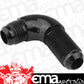 Proflow PFE533-06BK 90 Degree Male Fitting Bulkhead Adaptor -06AN Black