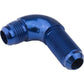 Proflow PFE533-12 90 Degree Male Fitting Bulkhead Adaptor -12AN Blue