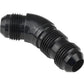 Proflow PFE537-06BK 45 Degree Male Fitting Bulkhead Adaptor -06AN Black