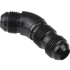 Proflow PFE537-06BK 45 Degree Male Fitting Bulkhead Adaptor -06AN Black