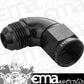 Proflow PFE543-08BK 90 Degree Full Flow Adaptor Male to Female -08AN Black