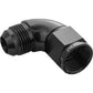 Proflow PFE543-12BK 90 Degree Full Flow Adaptor Male to Female -12AN Black