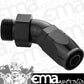 Proflow PFE544-16-16BK 45 Degree Fitting Hose End -16AN Orb Male to -16AN Black