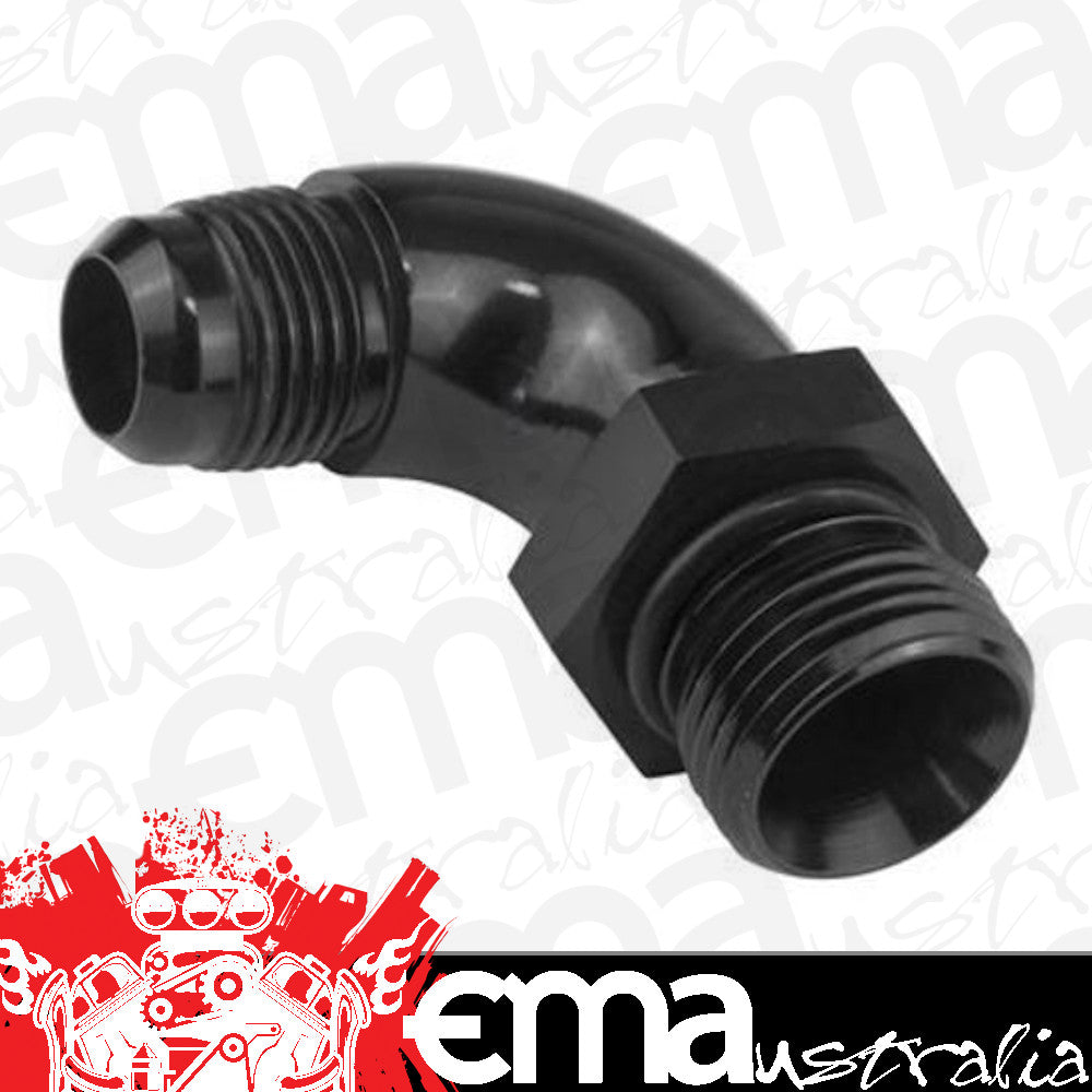Proflow PFE583-06BK 90 Degree Male Fitting Orb Hose End to -06AN Black