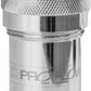 Proflow PFE606-06CH Fuel Filter Aluminium 3/8" Hose barb 100 Micron Stainless Steel Chrome