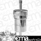Proflow PFE606-06CH Fuel Filter Aluminium 3/8" Hose barb 100 Micron Stainless Steel Chrome
