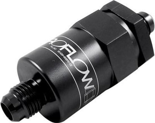 Proflow PFE609-06BK Billet Inline Aluminium Fuel Filter -06AN Black 30 Micron