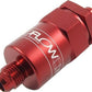 Proflow PFE609-08R Billet Inline Aluminium Fuel Filter -08AN Red 30 Micron